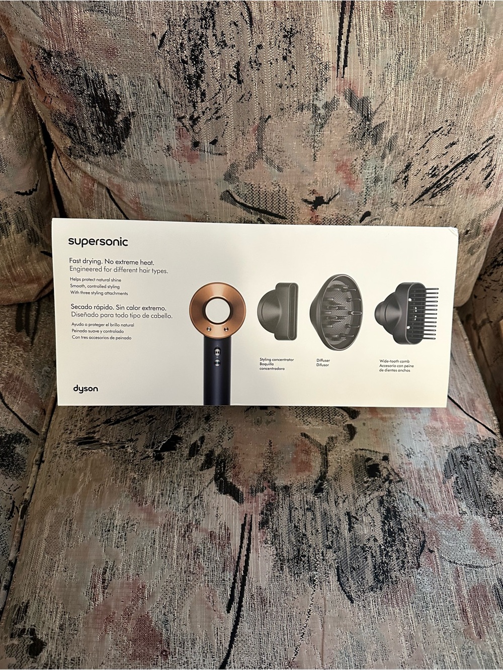 Dyson Prussian Blue Supersonic G Hair Dryer with 3 Attachments - NEW IN BOX